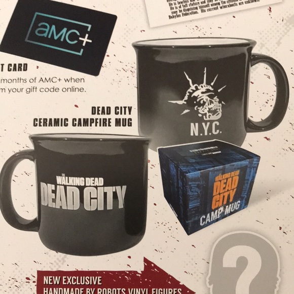AMC The Walking Dead official Supply Drop Dead City Ceramic Campfire mug New - Picture 8 of 8